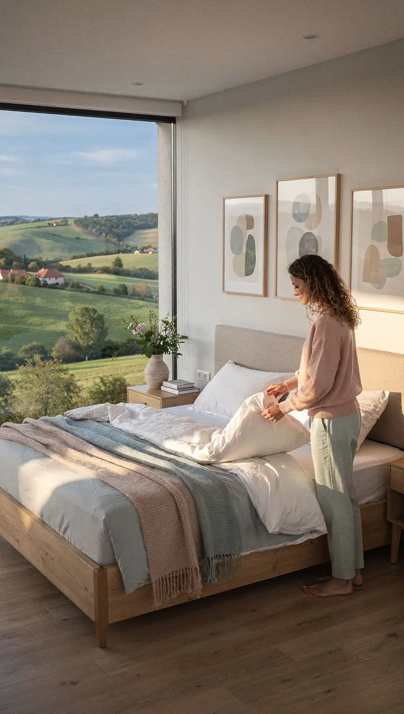 Funkcionális konyhabelső, praktikus tárolási megoldásokkal.