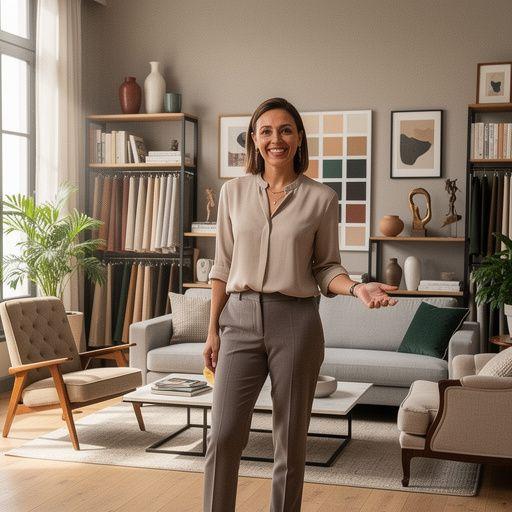 Színes dekorációs elemek, minták és textúrák a belső térben.